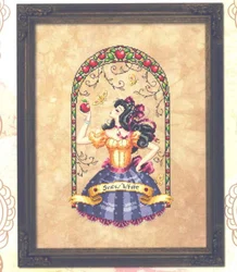 European Style Cross Stitch Set, Embroidery, Snow White, Living Room, New Figure, 29-44, 2021, BF