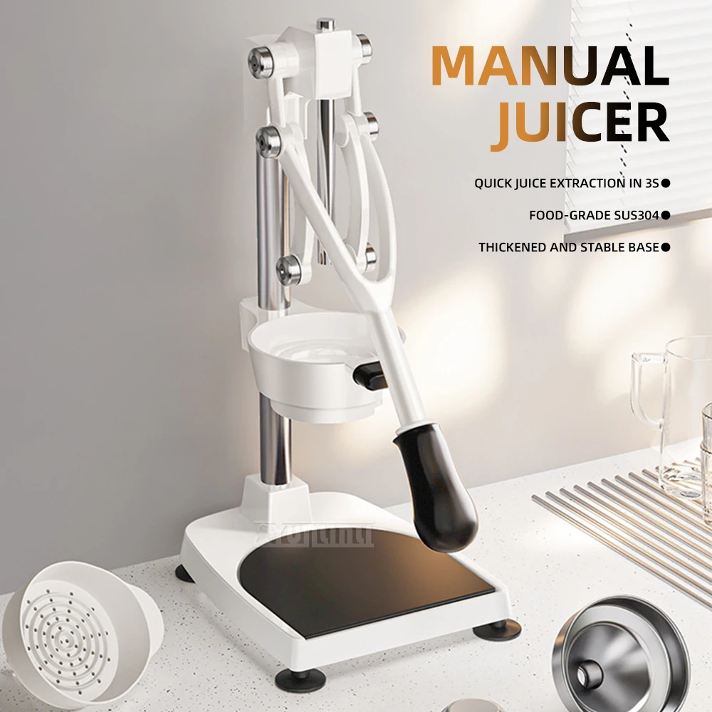 ماكينة عصارة البرتقال الطازجة التجارية، عصارة يدوية، كشك صغير مضغوط يدويًا