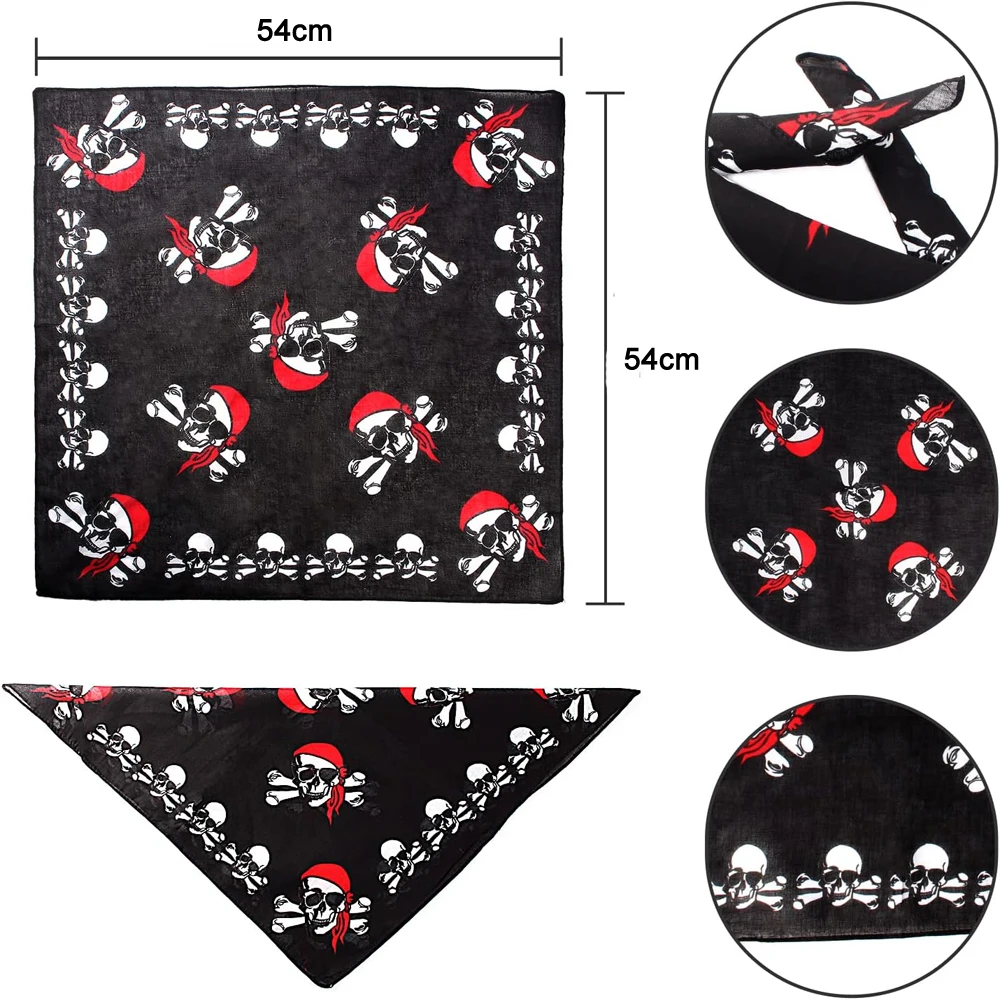 Halloween Hunde Bandana Caps mit Totenkopf Haustier Piratenhut Katzenhut Halloween Pirat Cosplay Kostüm Hund Dress Up Kostümzubehör – Detail 3