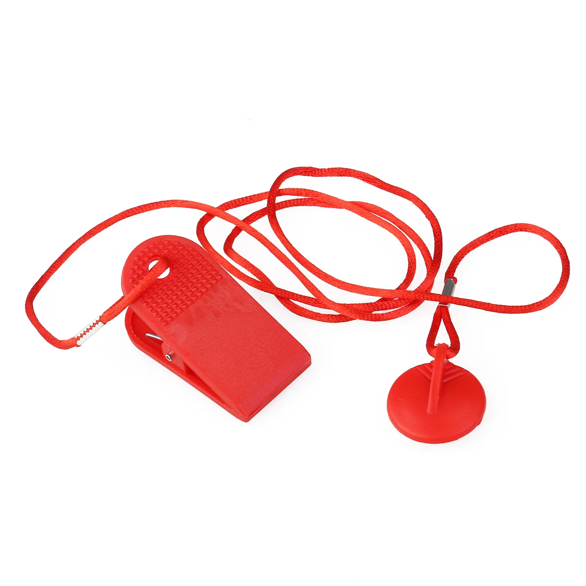 Magnetic Treadmill Safety Key 2.3cm Diameter 140cm Cord Red Plastic Fits All Brands Emergency Stop Replacement Running