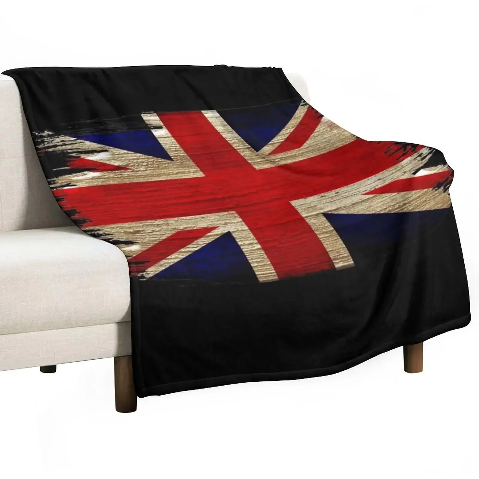 Vintage Union Jack Throw Blanket Vintage Thermals For Travel Winter beds Luxury Thicken Blankets