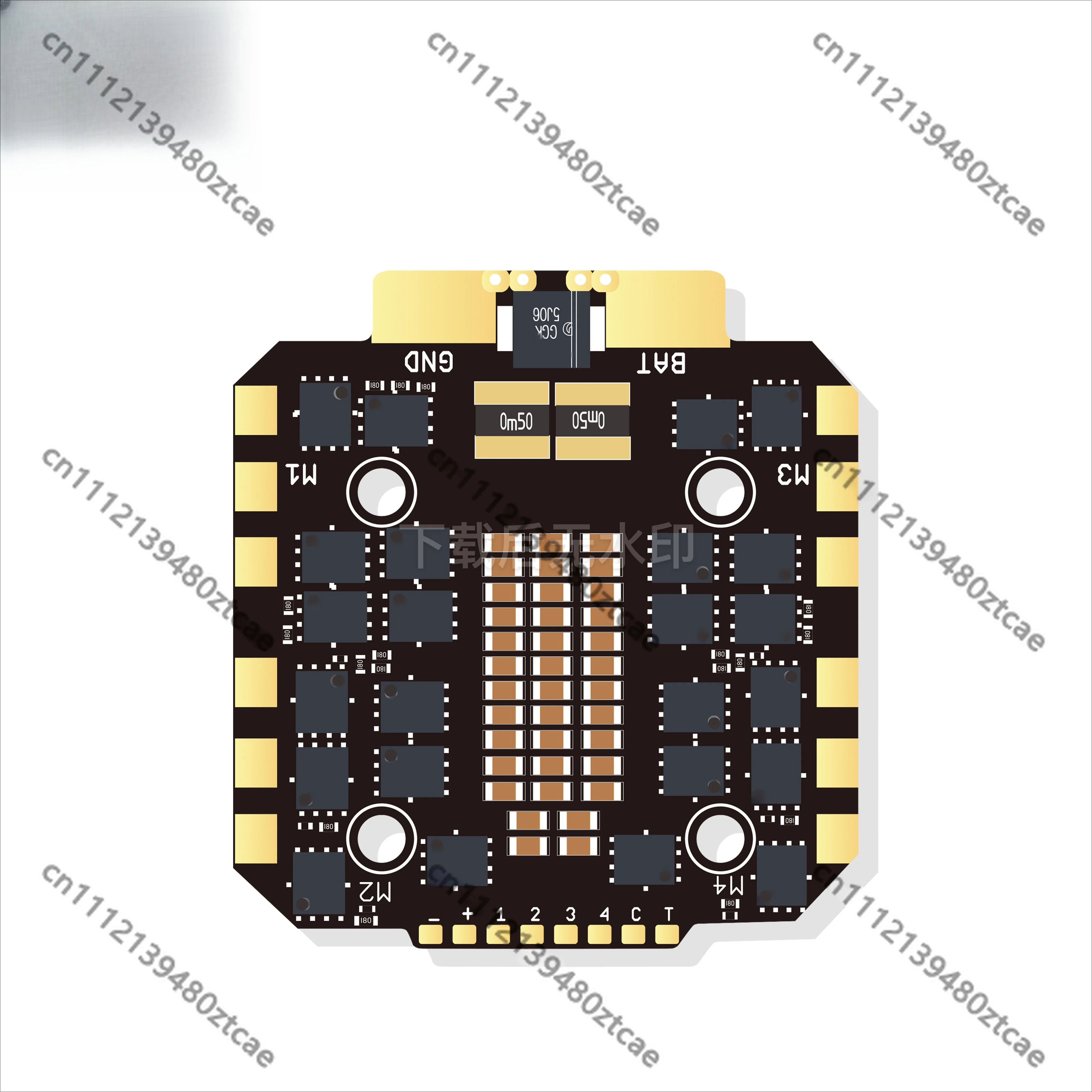 32 Bit 12S 110A 4 In 1 Brushless ESC With 4 Independent Output FPV Racing Drone Replacement Part