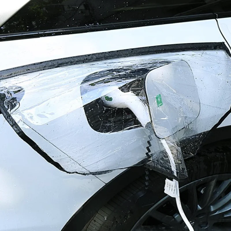 

EV Charger Port Rainproof Protector Cover, Magnetic Electric Car Charger Plug Cover, Outdoor Waterproof Durable, Transparent