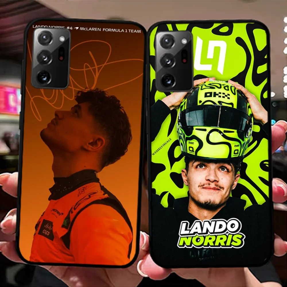 F1 Formula 1 L-Lando N-Norris Phone Case For Samsung Note 8 9 10 20 Pro Plus Lite M 10 11 20 30 21 31 51 A 21 22 42 02 03