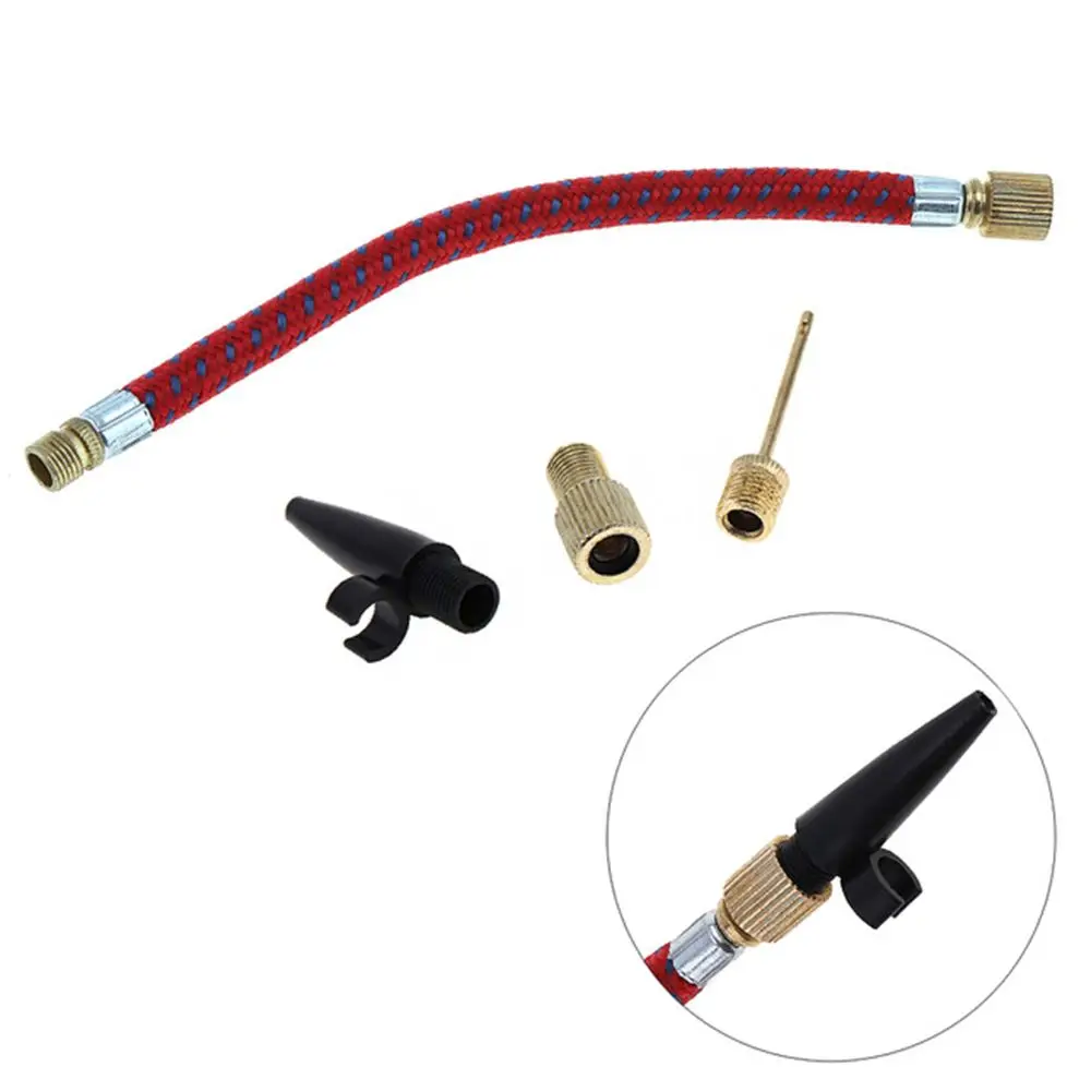 1 Set Outdoor Accessories Volleyball Pump Hose Adapter Bike Tire Tube Basketball  Football Inflating Needle Kits