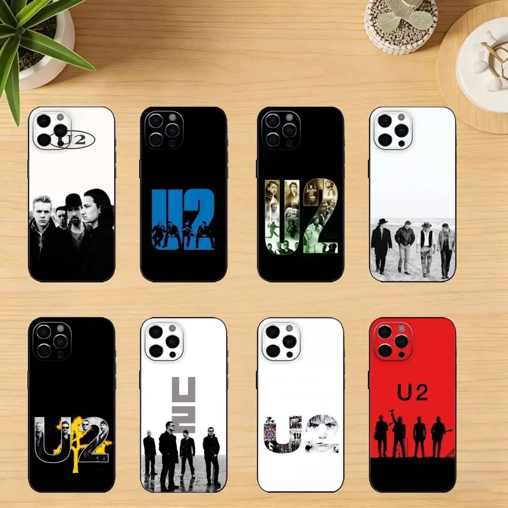 

With or Without You U-U2 Band Phone Case Silicone black Soft For IPhone 17,16,15,14,13,12,11,XS,Plus Pro Max