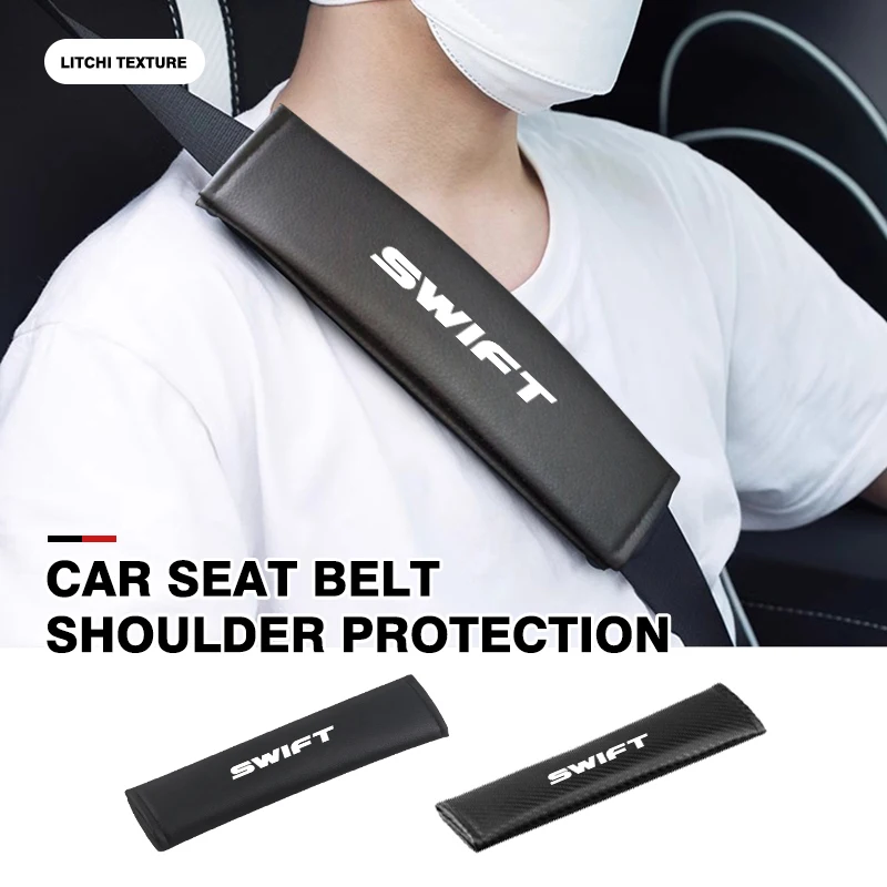 Регулируемый автомобильный ремень безопасности, защитная накладка на плечо, защитная накладка для Suzuki Swift zc33s Sport zc31s zc72s 2022 2020-2013 Регулируемый автомобильный ремень безопасности, защитная накладка на плечо, защитная накладка для Suzuki Swift zc33s Sport zc31s zc72s 2022 2020-2013