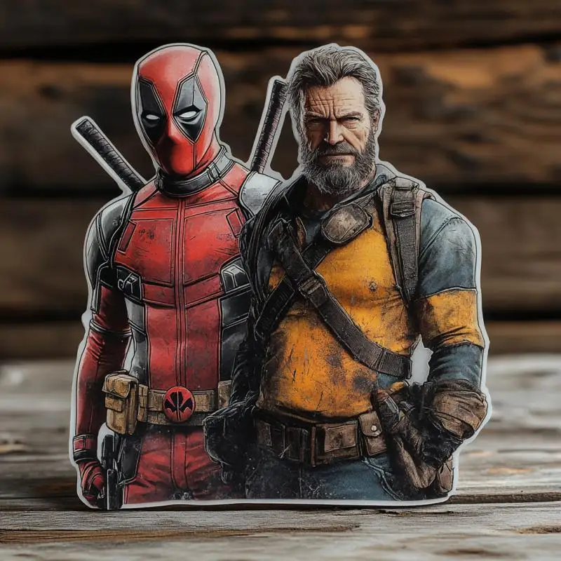 50Pcs Deadpool 3 Stickers Walt Disney Marvel Heroes Deadpool Wolverine Partner Creative Guitar Skateboard DIY Sticker Accessorie