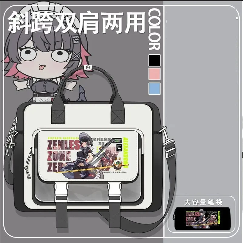 

Anime Game Zenless Zone Zero Cos Hoshimi Miyabi Anton Billy Nekomiya Mana Etc. Unisex 2025 Casual Computer Bag Handbag Gift