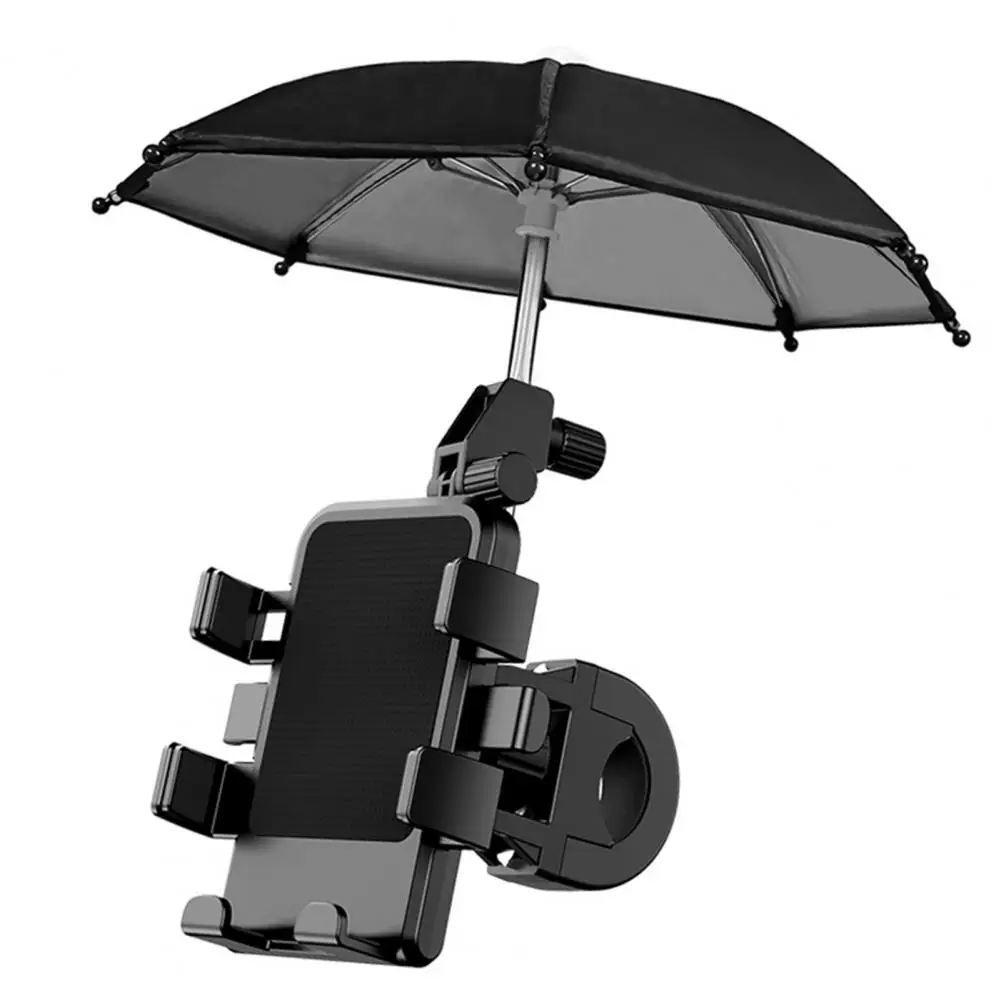 Rainproof  Universal Motorcycle Handlebar Cell Phone Clamp Sunscreen Bike Phone Holder Adjustable Height   Motorcycle Supplies