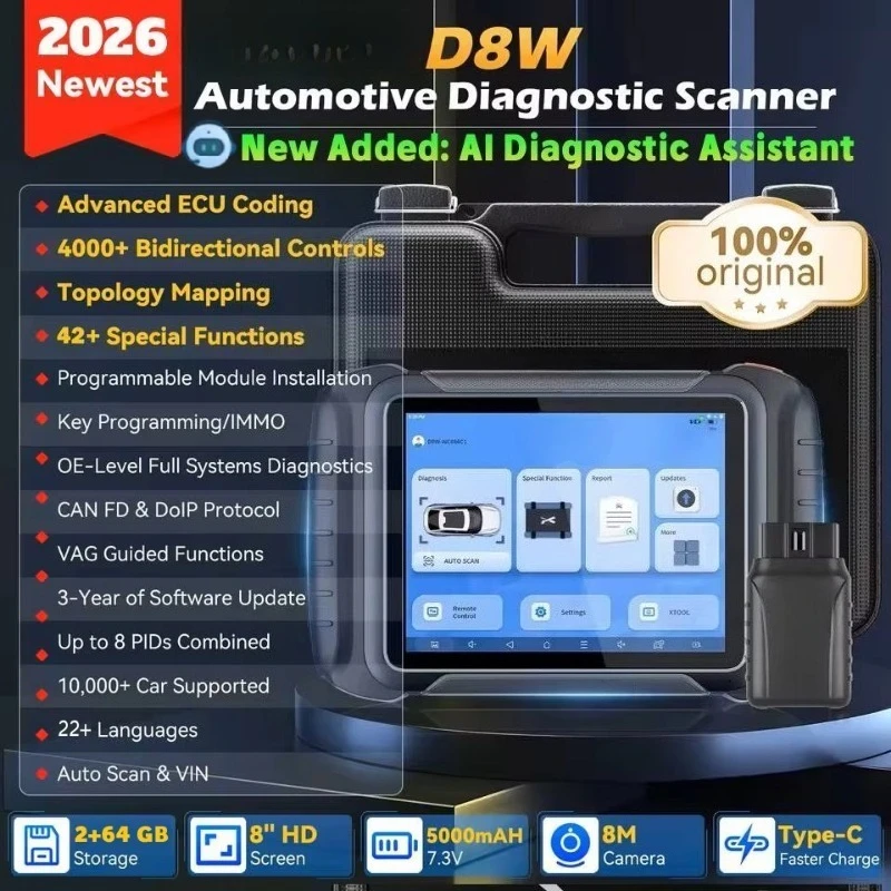 XTOO D8W Automotive Locksmith Key Programmer Tool for Benz-Universal Fitment 8