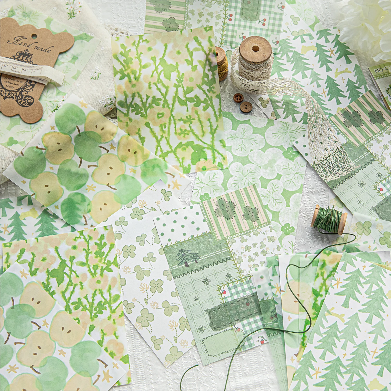 4 pacotes/lote flores fragmentadas tecelagem sonhos série retro papel mensagem bloco de notas