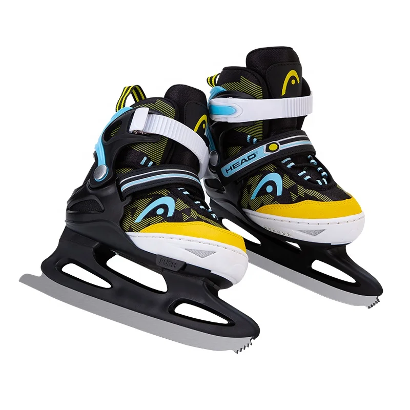 Professional Ice Skate Shoes for Ice Rental OEM Adjustable Hockey Skates Steel Winter PVC PU for Children Teenagers Beginners