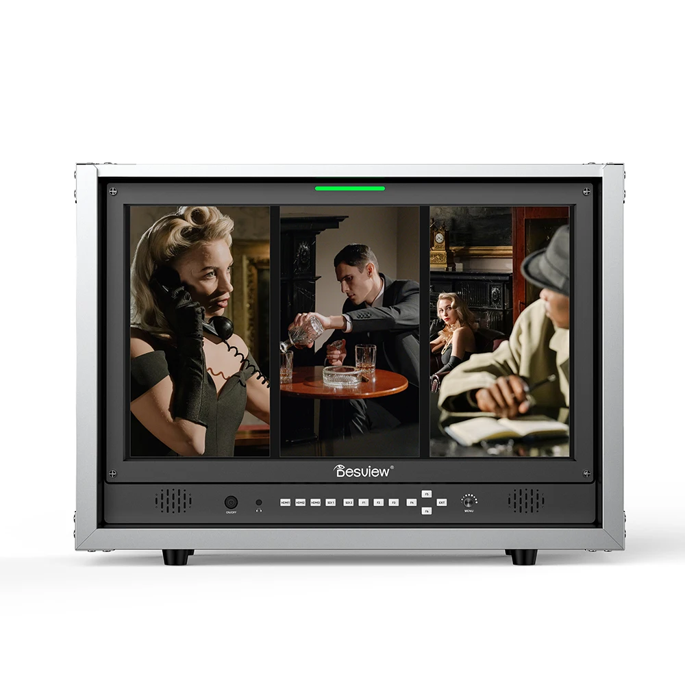 Desview D21-HB 21.5'' Production Monitor MultiScreen Mode Full Waveform Monitoring Function All-in-One Case 1000 Nits Brightness