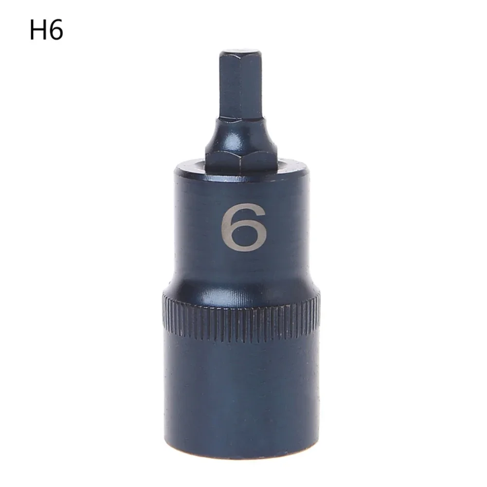 1/2Inch Drive Hexagon Socket Screwdriver Wrench Hex Socket Wrench Multi-Function Hand Tools Drill Bit  55mm H4-H17