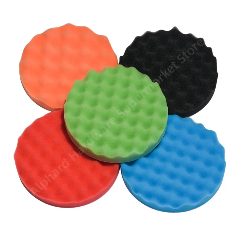 

2 Pcs 150mm 6 Inch Car Polishing Pad Sponge Buffing Waxing Clean Polish Buffer Drill Wheel Polisher Removes Scratches Car Repair