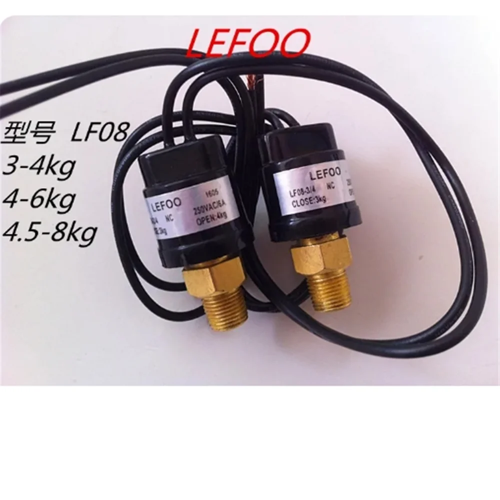 LEFO LF08 Pressure Switch 12V220V Hydraulic Pressure Oil /gas /water Pressure Switch Air Compressor Controller (1/8 normal close