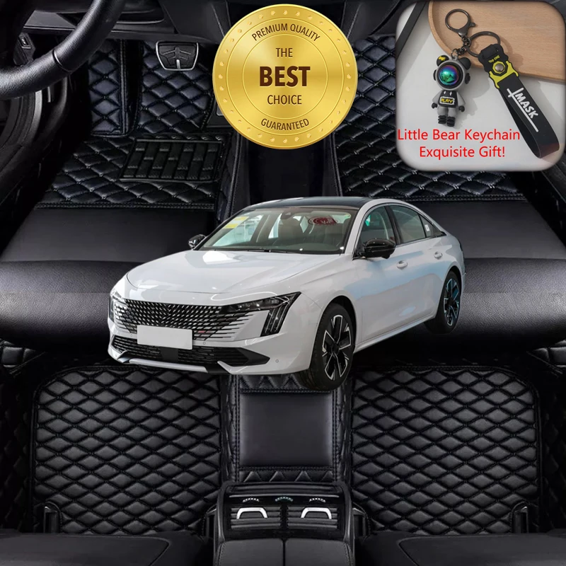 

Customized Fit for Peugeot 508 Saloon 2010-2026 Car Floor Mats Luxury Car Accessories Auto Carpet Mats Left/Right-hand Drive