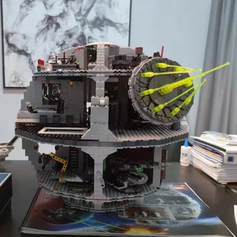 

Быстрая доставка, платформа Death Star, отличные строительные блоки, кирпичи, 4016 шт., игрушка для мальчика, подарок, совместимый 75159, в наличии