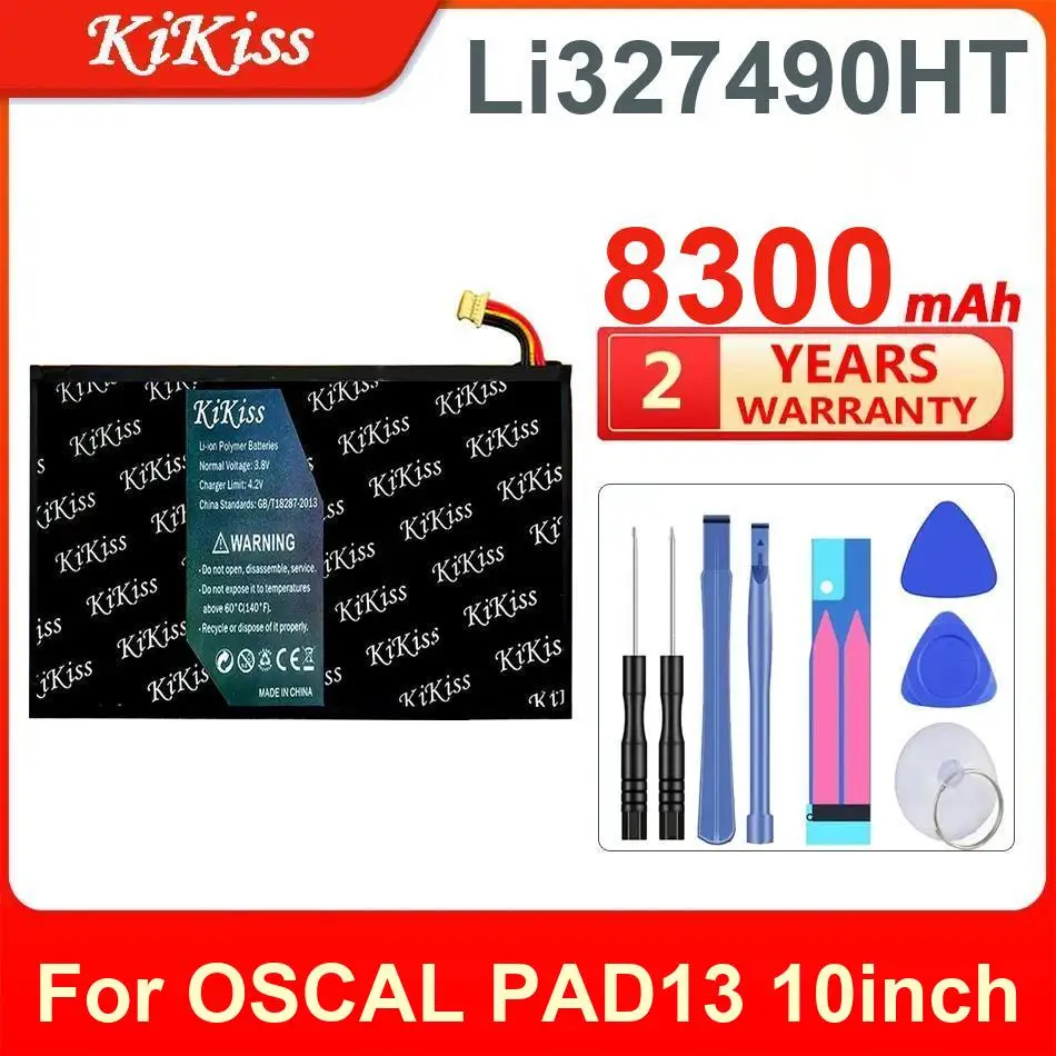 

Аккумулятор Kikiss Li327490ht 8300 мАч для Blackview OSCAL PAD13, 10 дюймов