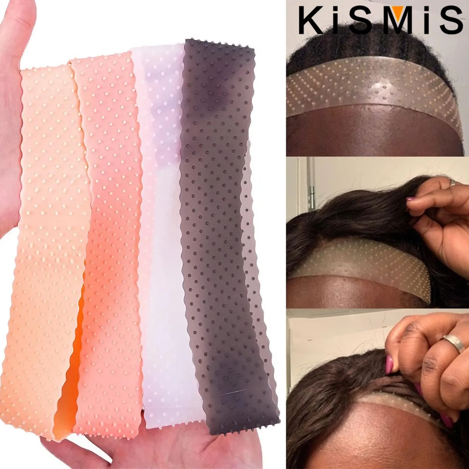 

Регулируемая силиконовая лента для париков, высокоэластичная резиновая лента для крепления париков с кружевной передней частью