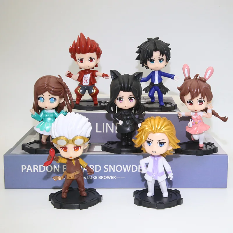

7 Pcs/Set Douluo Continent Figures Tang San Xiaowu Anime Collectible Model Statue Kawaii Doll Decor Gift