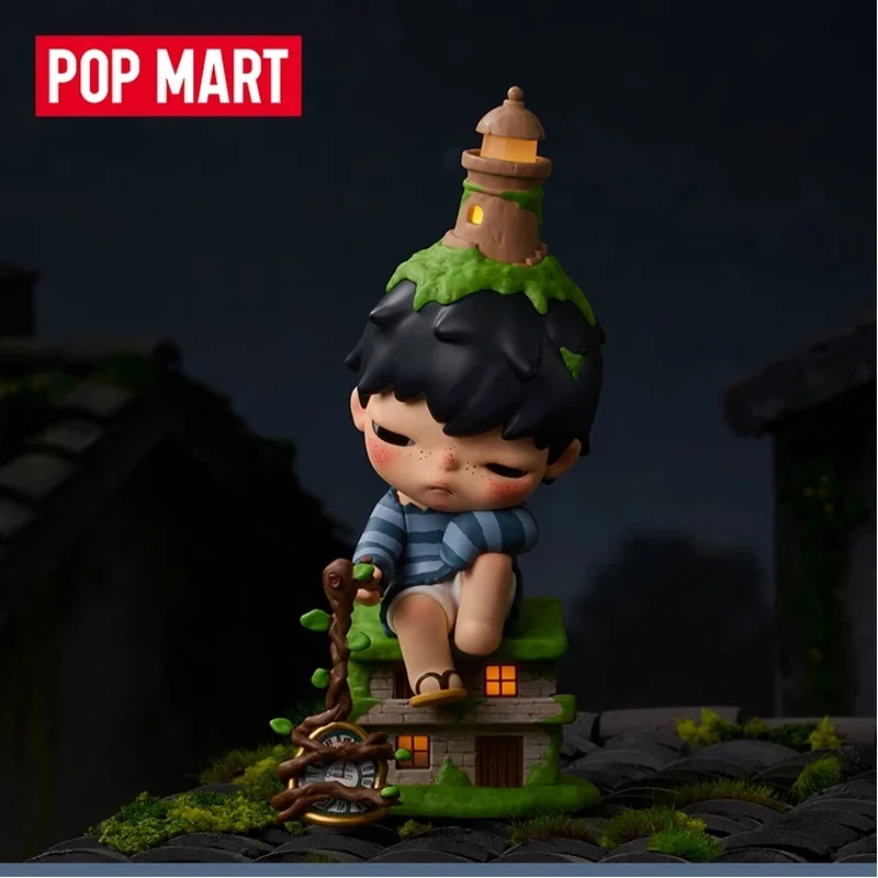 New Original POPMART Hirono Time Back Handheld Hang Card Cute Toy