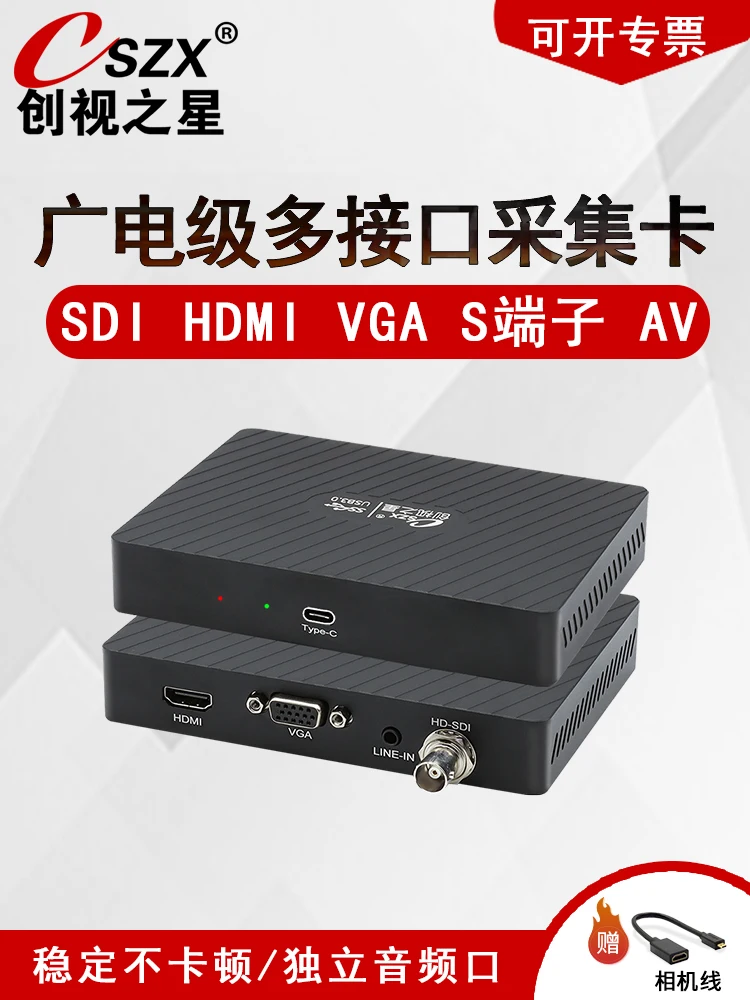 790sdi Video Capture Card SDI HDMI VGA Camera Live Zoom Tencent Conference