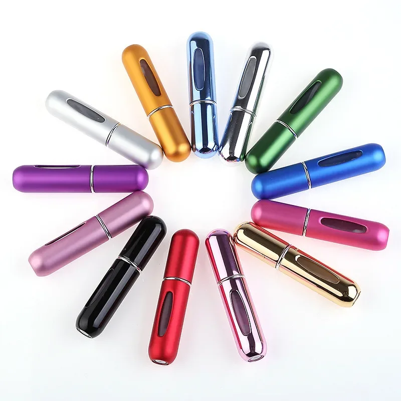 5ml Portable Refillable Perfume Atomizer Bottle, Bottom Filling Empty Perfume Spray Bottle, Mini Travel Fragrance Container, Mul