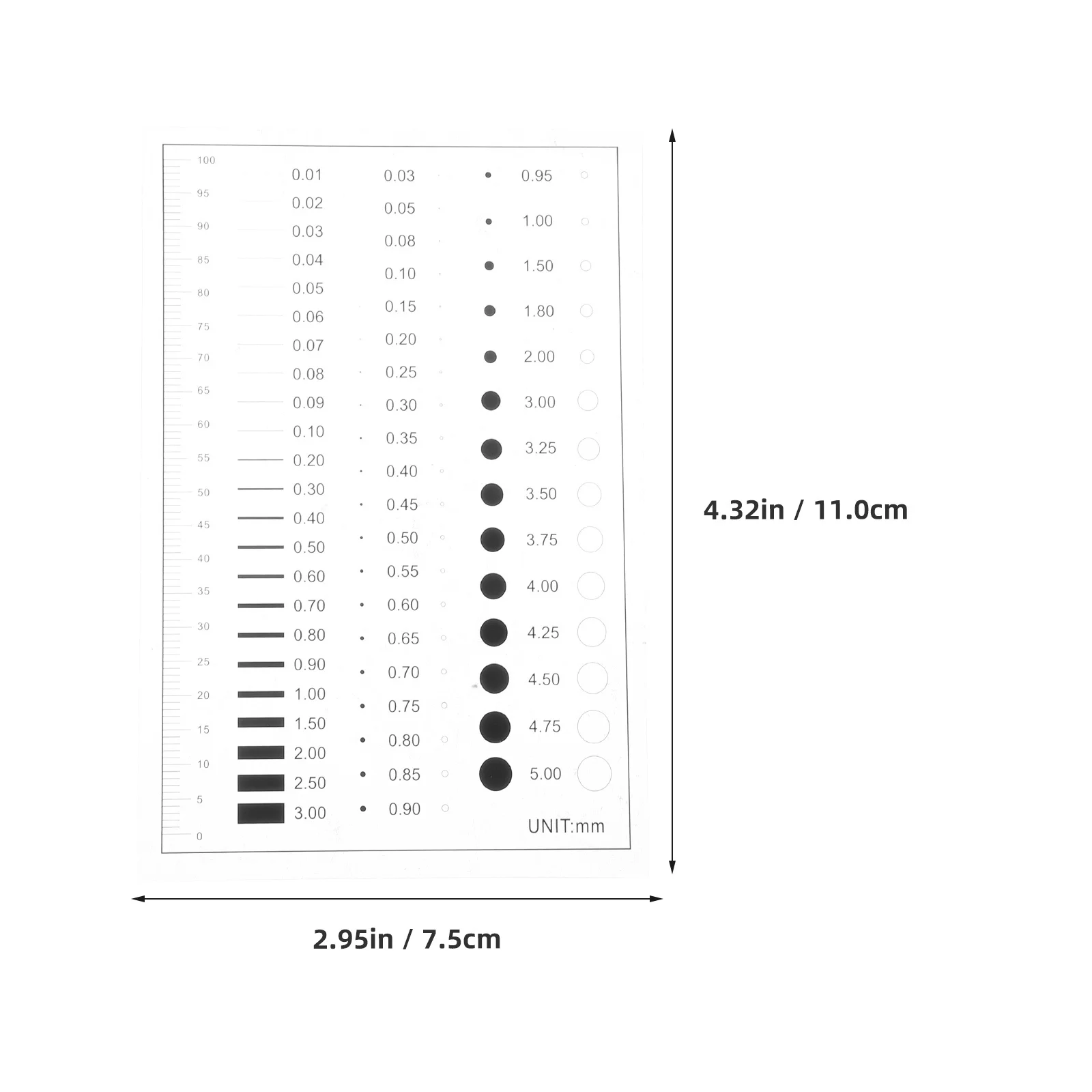 كشف العيوب فيلم حاكم عالية الدقة عرض الخط عيب أداة قياس الصفر الكراك أداة محمولة #5