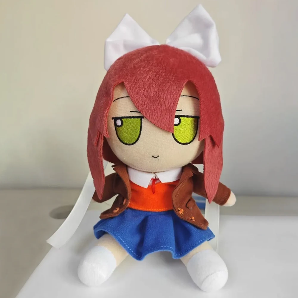 Anime Natsuki Monika Sayori Yuri Cosplay Cotton Doll Plush Stuffed Dolls Cute Cartoon Figure Prop Unisex Soft Plushies view 2