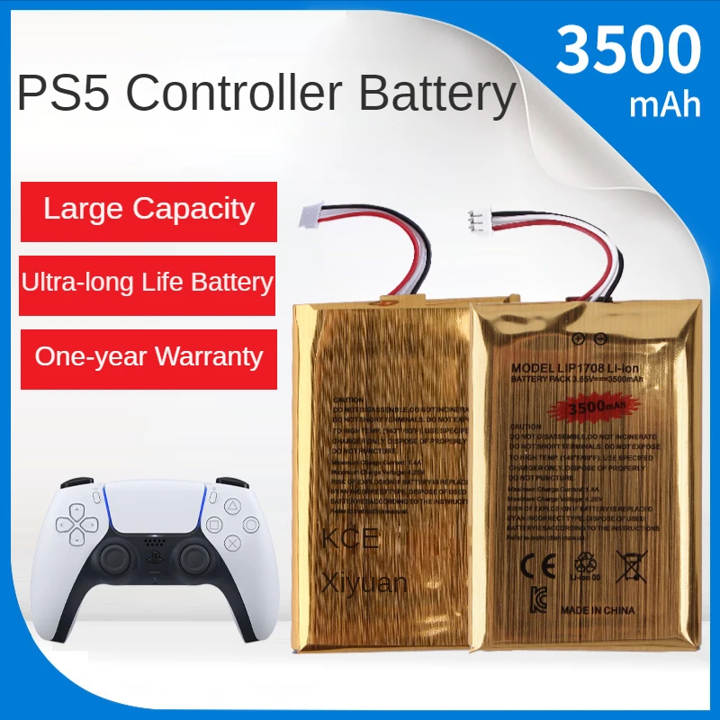 

Long endurance and durability Built-in Rechargeable Lithium Battery 3500/1560/3000 Mah High Capacity for PS5 Controller