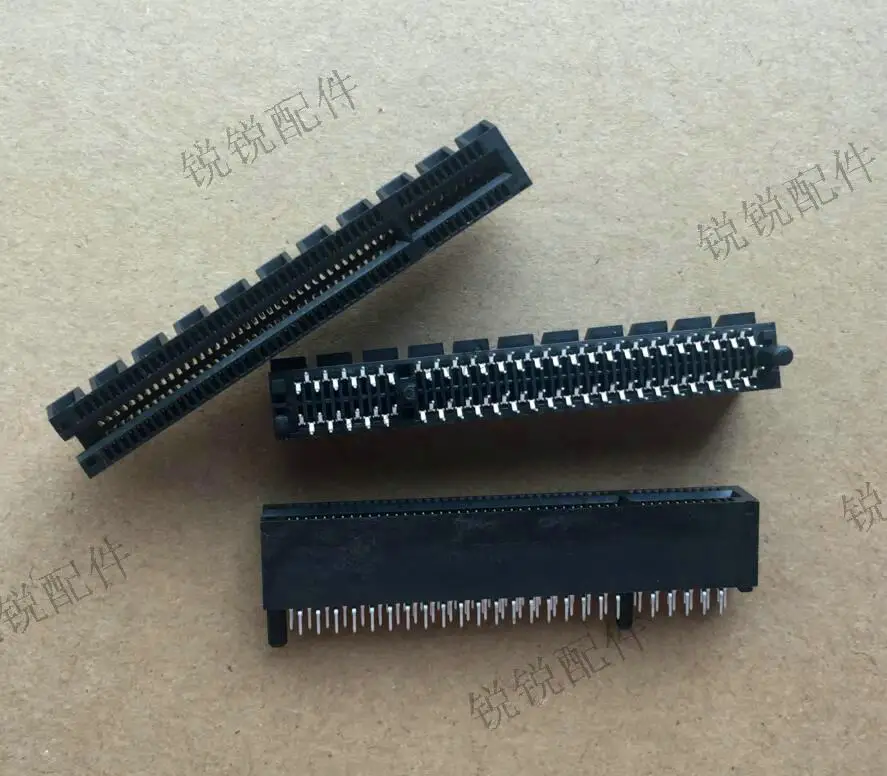 For original imported PCI-E 98P X8 graphics card memory slot, unilateral opening PCIE 98pin socket