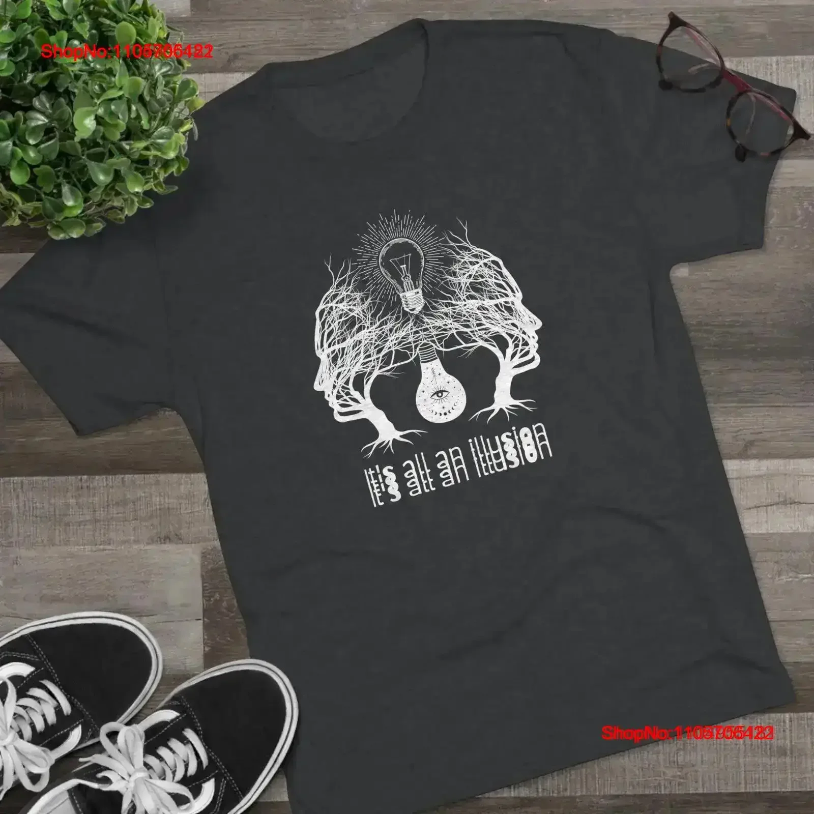 It s All an Illusion T Shirt Free Thinker Apparel Break Out of the Matrix Consciousness Awakening vintage Washed Stylish Unisex