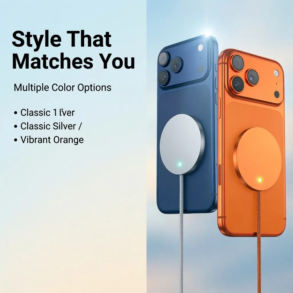 25W Magnetic Wireless Fast Charger, Qi2 Rotating Stand For iPhones series 12-17 Pro Max Portable Mini Cooling Charging Pad