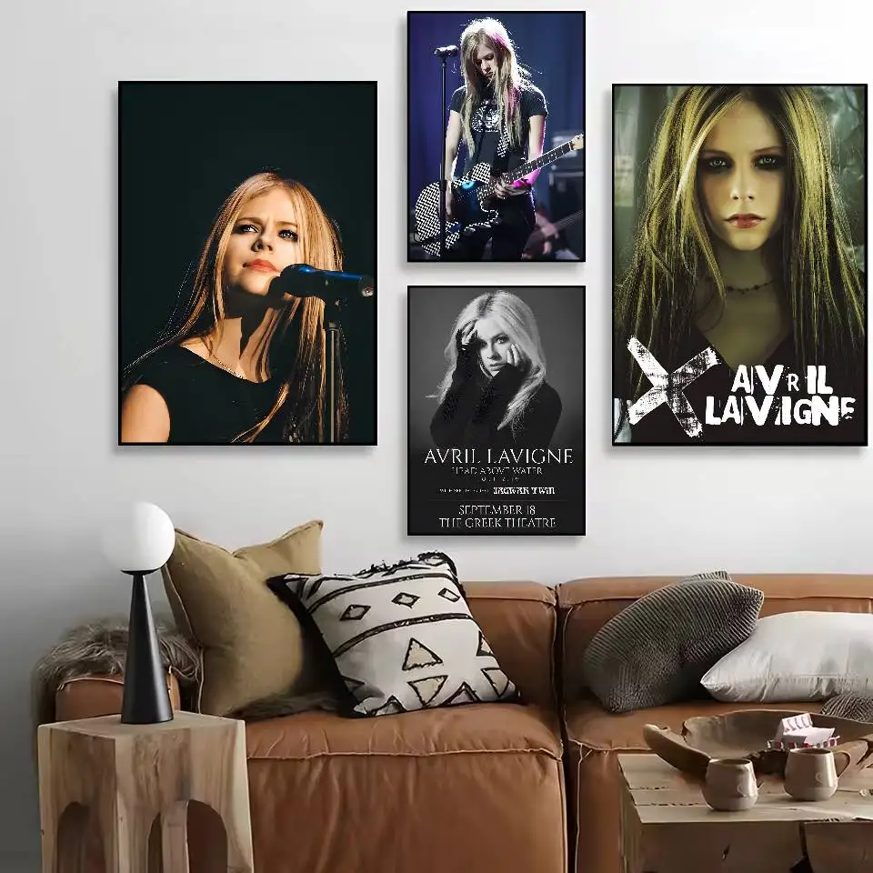 A-Avril Ramona Lavigne SINGER Poster HD art sticky wall waterproof