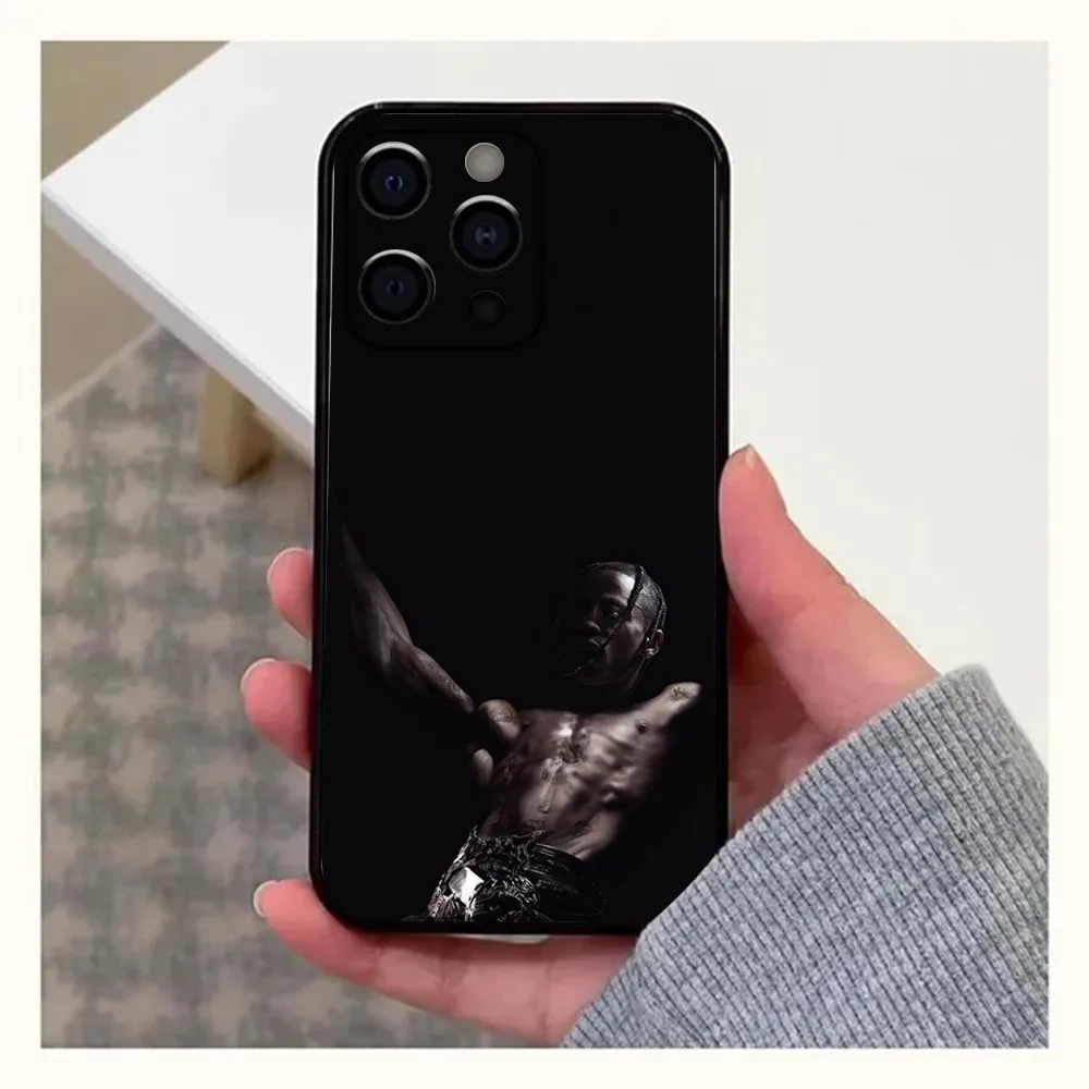 Rapper T-Travis Scott Utopia Phone Case For Apple iPhone 15,14,13,12,11,Pro,X,XS,Max,XR,Plus,Mini Soft Black Cover