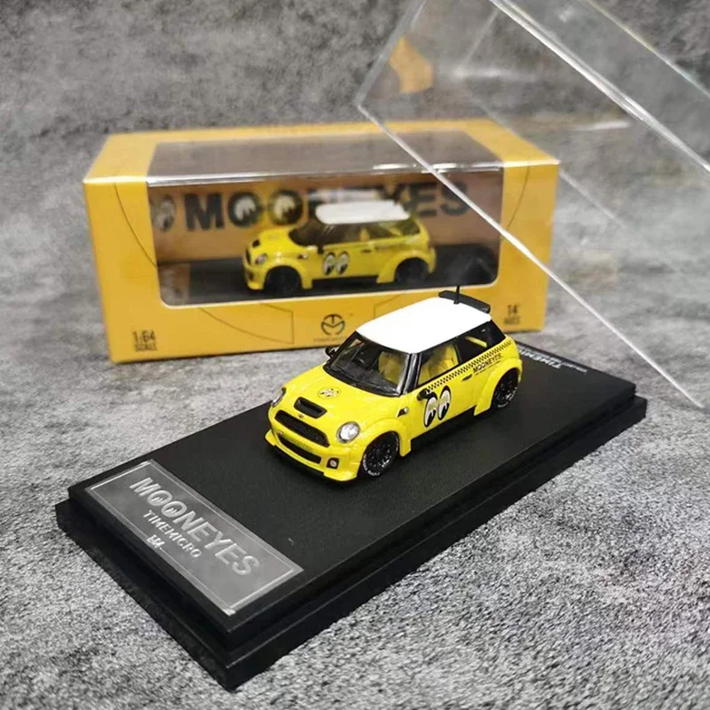 Time Micro 1:64 Model Car Mini Cooper Alloy Die-Cast Vehicle - Mooneyes Coating