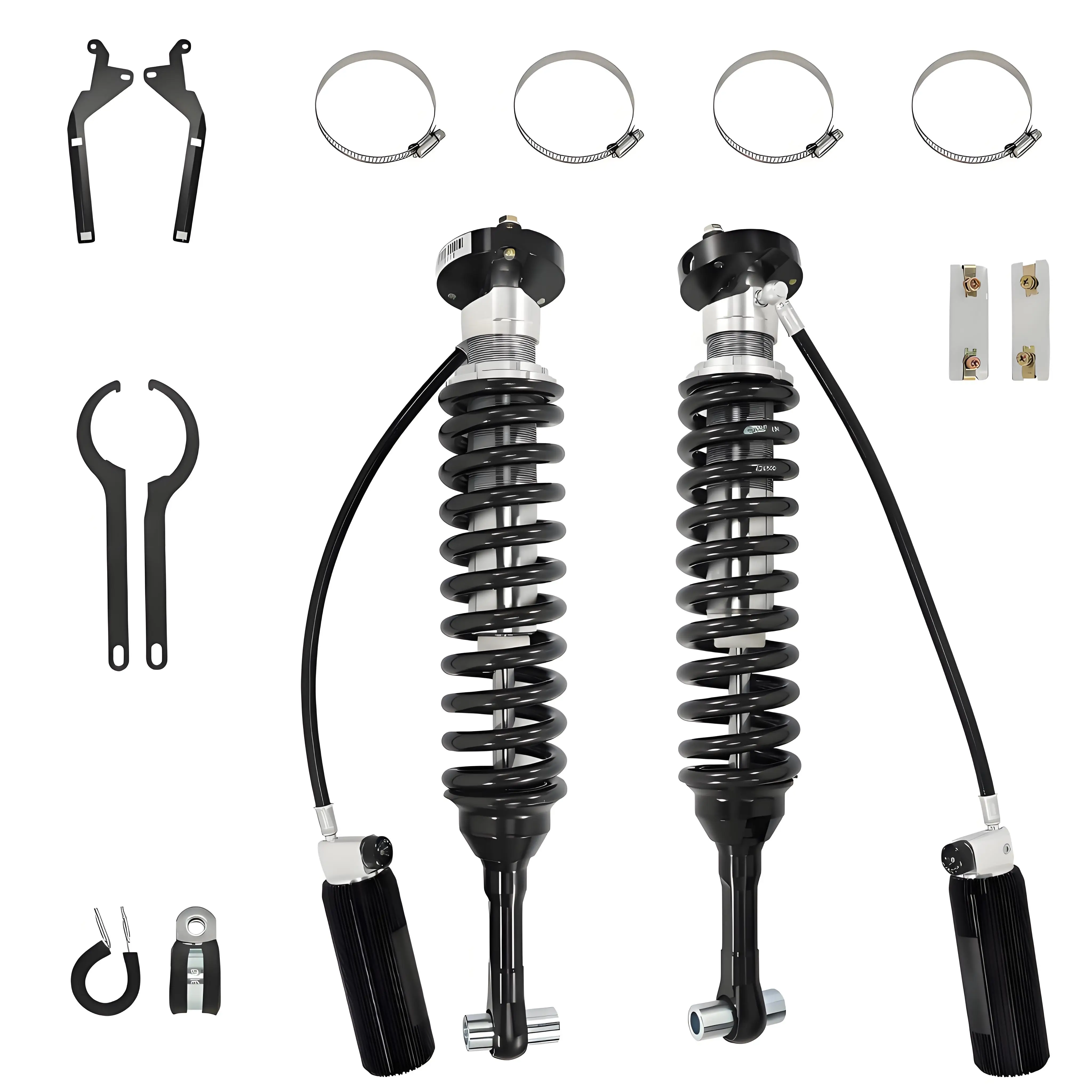 For 2021-UP Ford Bronco V.S.2.5 Rear Shocks Absorber (0-3 Lift) Adjustable/23 Section Suspension Lift Coilover Kits