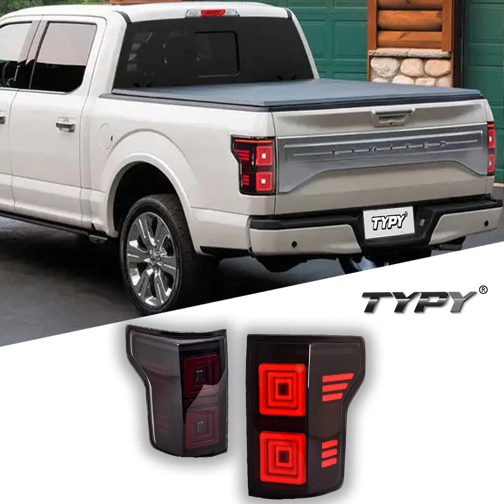 TYPY Car For Ford F150 Taillight 2015-2021 Upgrade Modified to New DRL Dynamic Turn Signal LED Taillight Auto Accessories