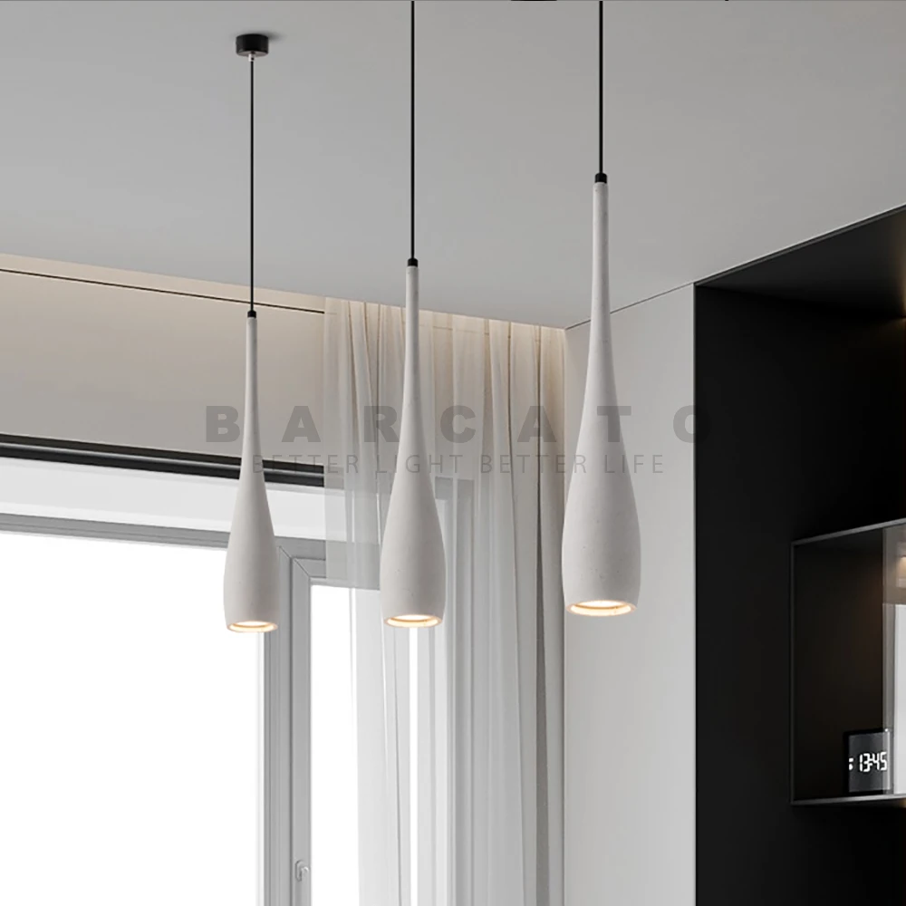 الاسمنت GU10 قلادة LED أضواء الديكور المطبخ بار غرفة نوم غرفة المعيشة LED تركيبات إضاءة معلقة صغيرة تعليق الإنارة