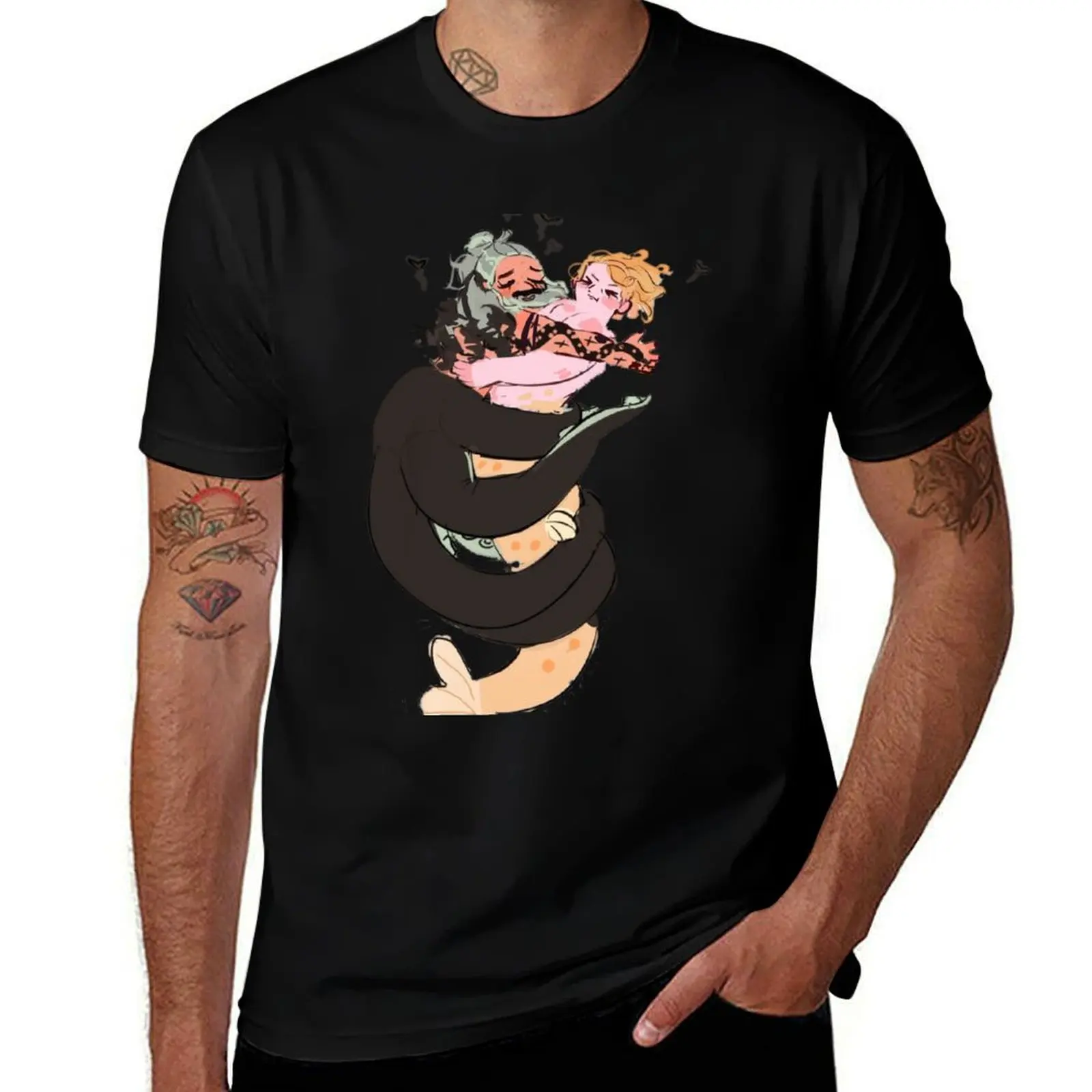 

Футболка Fishy fishy fools in love, мужская футболка с таможенным дизайном, простые облегающие футболки для мужчин