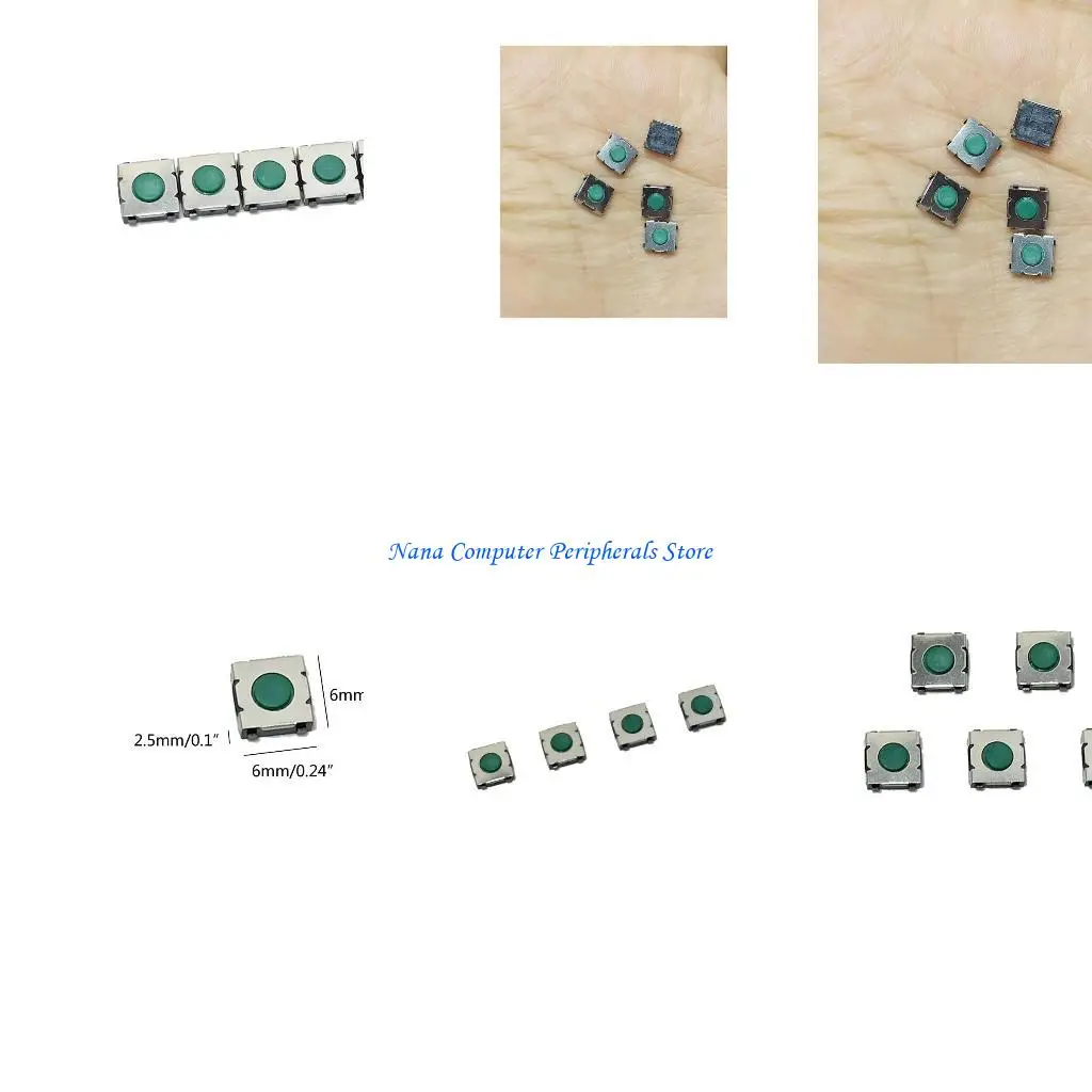 F68C 5pcs Chuột Micro Switch Patch Nút chuyển đổi mini 4Pin BLUE nút