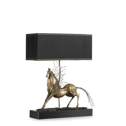 61x25.5x81cm Modern decorative table desk elegant horse design table lamp reading room lamp lampara de mesa de lectura