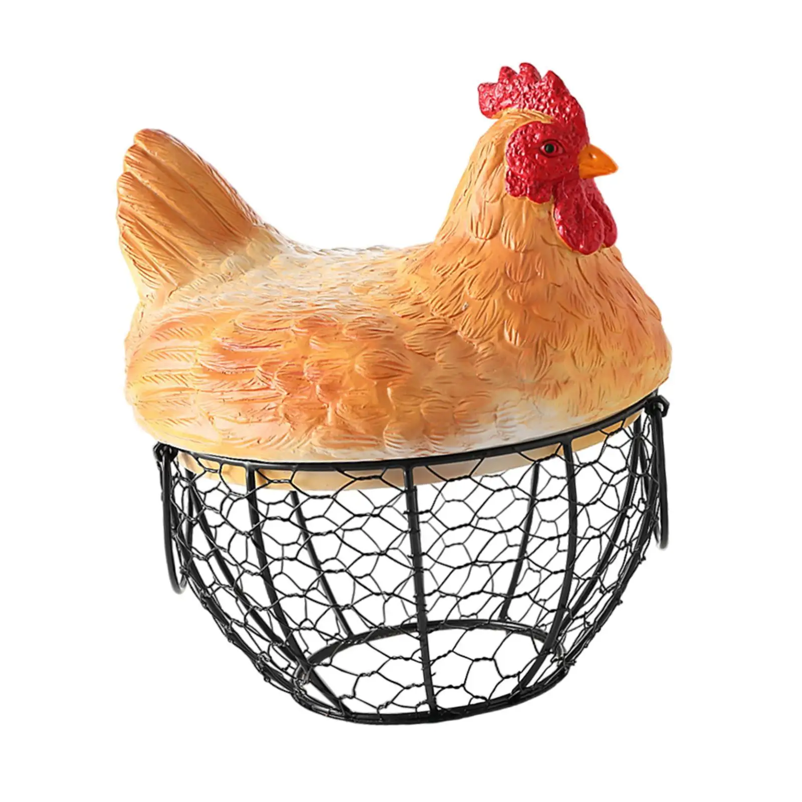 Egg Basket Organizer Basket Decoration with Handles Gathering Fresh Eggs Garlic Basket for Household Kitchen Fruit Pantry Snack