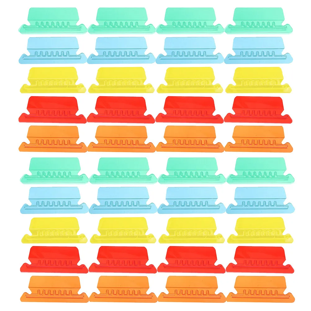 

50Pcs Colorful Hanging File Folder Tabs Compact Detachable File Identification Tabs for Office Document Organizer Binder Filing