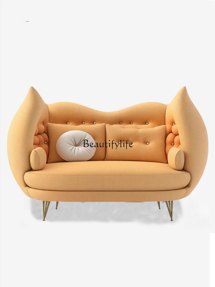 

Cream Style Italian Style Light Luxury Easy Chair Living Room Balcony Leisure Sofa