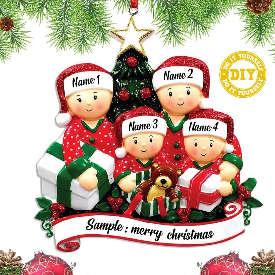 Christmas Tree Hanging Gifts New Year 2024 Home Decoration DIY Personalised Home Christmas Decorations