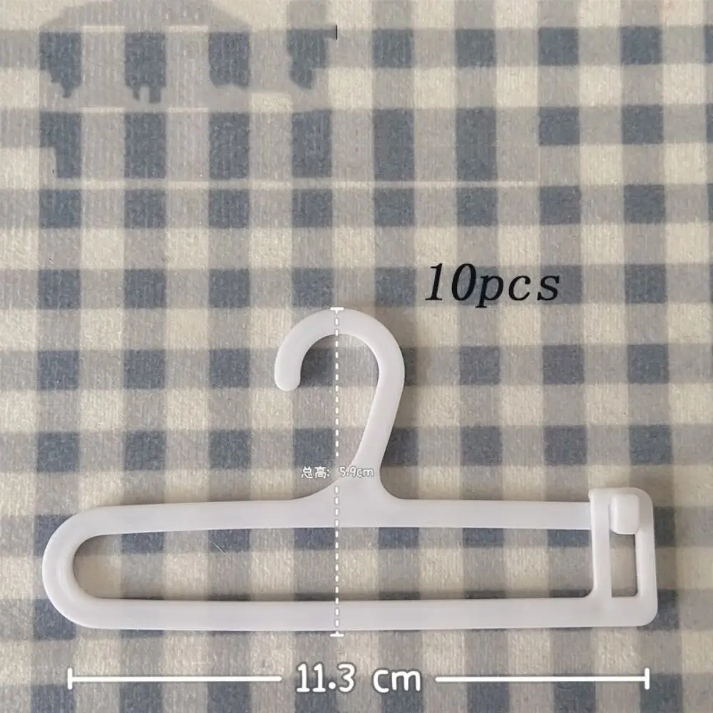 Mini Clothes Hanger Plastic Multi Functional Clothes Storage Rack 4/6.5cm Durable Clothes Display Rack Bedroom Decor