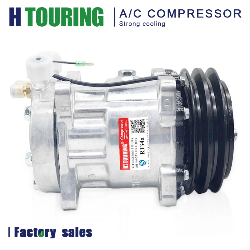 152MM 2PK 7H15 7S15 709 SD7H15 AC Compressor For CLAAS Jaguar 860 Lexion 420 7975B 7975 7700037805